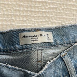 Abercrombie dad high rise crossover jeans